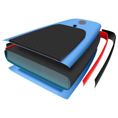vidaXL Nadmuchiwana deska SUP z akcesoriami, błękitna, 330x76x10 cm