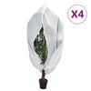 vidaXL Kaptury ochronne z suwakiem, 4 szt., 70 g/m&sup2; 2,36x2 m