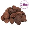 vidaXL Skała wulkaniczna, 25 kg, czerwona, 5-8 cm