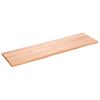 vidaXL Blat do łazienki, jasnobrązowy, 180x50x(2-4) cm, lite drewno