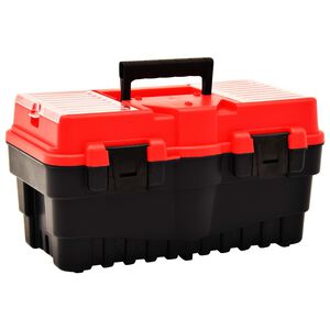vidaXL Skrzynka narzędziowa, plastikowa, 462x256x242 mm, czerwona