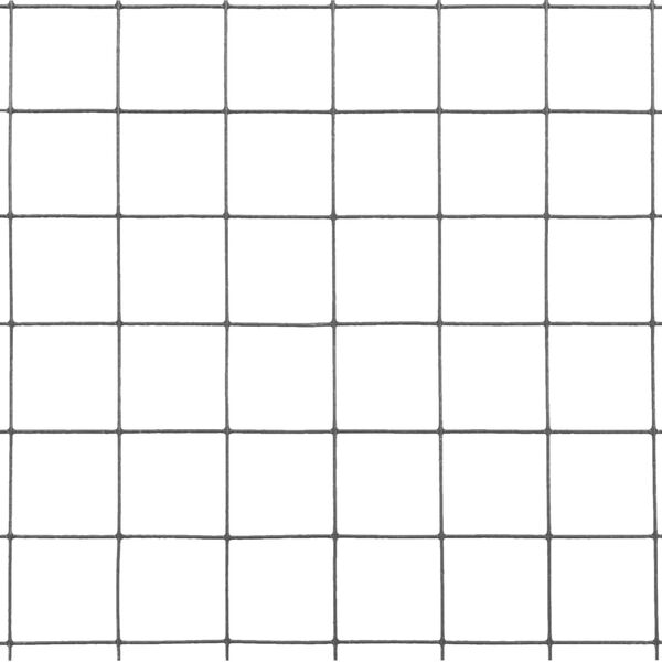 vidaXL Ogrodzenie z siatki, stal i PVC, 10x0,5 m, szare