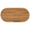 vidaXL Blat stołu 110 x 55 x 3,5 cm Owalny Lite drewno teakowe