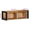vidaXL Szafka RTV 80x30x25 cm lite drewno surowe mango