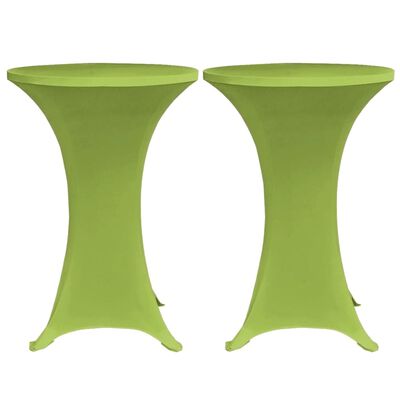 vidaXL Elastyczne pokrowce na stół, 4 szt., 60 cm, zielone
