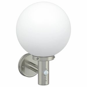 vidaXL Zewnętrzna lampa ścienna Srebrny 28 x 25 x 38 cm
