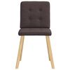 vidaXL Krzesła stołowe, 2 szt., ciemnobrązowe, obite tkaniną