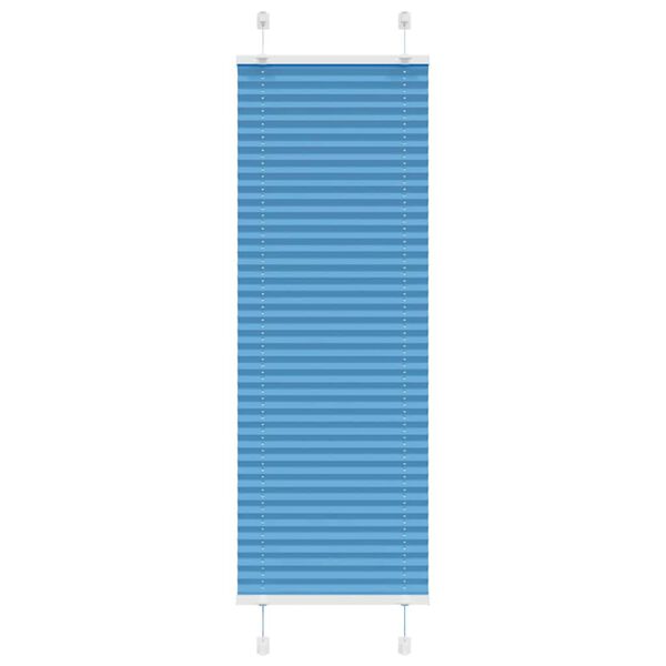 vidaXL Roleta plisowana niebieska 50x150 cm Szerokość tkaniny 49,4 cm