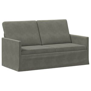 vidaXL Sofa dwuosobowa jasnoszary 150 x 81 x 82 cm Tkanina sztruksowa