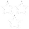 vidaXL Gwiazdy świąteczne, 48 ciepłych białych LED, 3 szt., 56 cm