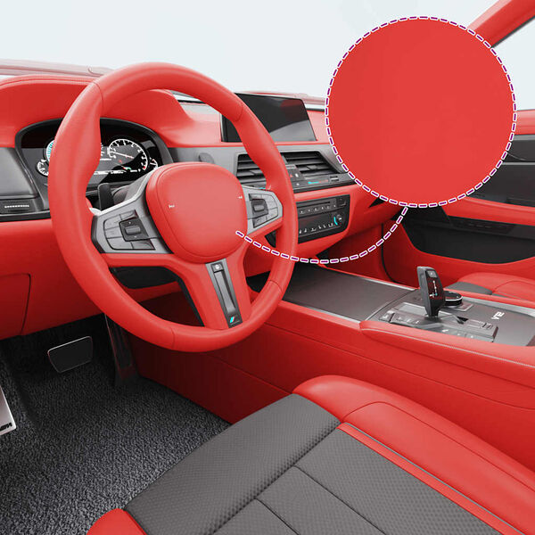 vidaXL Folia samochodowa, matowa, czerwona 100x150 cm