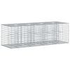 vidaXL Podniesione ł&oacute;żko gabionowe 180 x 60 x 55 cm Stal ocynkowana