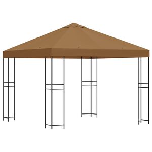 vidaXL Altana 3 x 3 m Beżowy Poliester i Stal 190 gsm