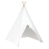 vidaXL Namiot Teepee Biały 120 x 120 x 150 cm Tkanina i plastik