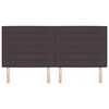 vidaXL Wezgłowie LED Ze LED Lights ciemnobrązowy 200 cm tkanina