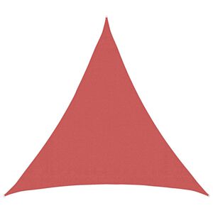 vidaXL Żagiel przeciwsłoneczny Tr&oacute;jkątny 2 x 2 x 2 m HDPE terakota