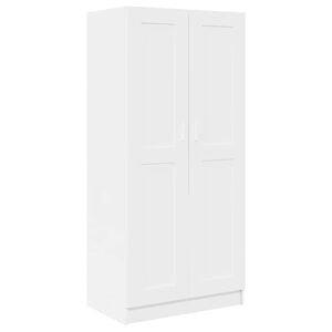 vidaXL Szafa, biała, 82,5x51,5x180 cm, materiał drewnopochodny
