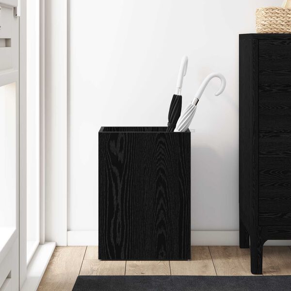 vidaXL Stojak na parasol Czarny Dąb 40 x 20 x 55,5 cm