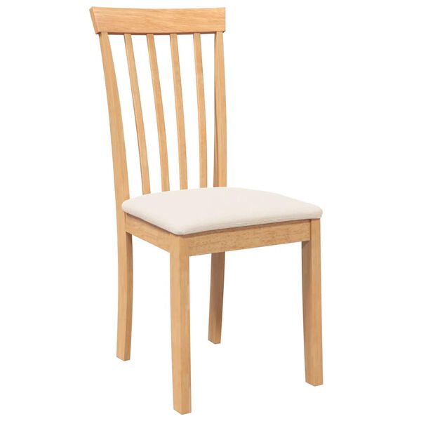 vidaXL Krzesła do jadalni z poduszkami 2 szt. drewno lite guma