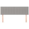 vidaXL Zagł&oacute;wki, jasnoszare, 144x5x78/88 cm, tkanina