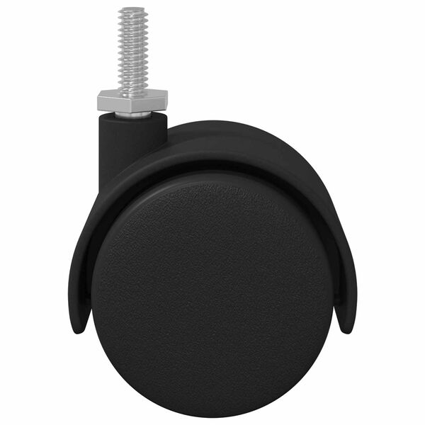 vidaXL K&oacute;łka 2 pcs Czarny 40,1 x 37,8 mm PP i żelazo