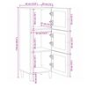 vidaXL Highboard z drzwiami Naturalny 40 x 33 x 110 cm Drewno z mango