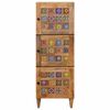 vidaXL Highboard z drzwiami Naturalny 40 x 33 x 110 cm Drewno z mango