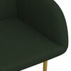 vidaXL Krzesła stołowe, 2 szt., ciemnozielone, obite aksamitem