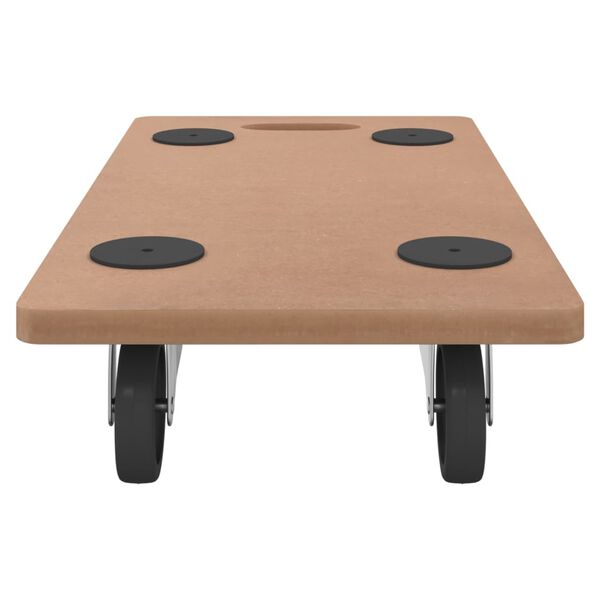 vidaXL Wózki platformowe, 2 szt, prostokątne, materiał drewnopochodny