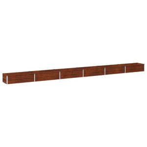 vidaXL Podniesione Ł&oacute;żko Ogrodowe Rdzawy 480 x 40 x 24 cm tektura