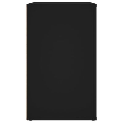 vidaXL Szafka nocna, czarna, 50x36x60 cm, materiał drewnopochodny
