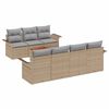 vidaXL Zestaw Sof na Ogr&oacute;d 8 szt. 7-Liczba miejsc Beżowy i jasnoszary