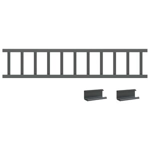 vidaXL Str&oacute;ż śniegu na dachu Antracyt 100 x 2,5 x 20 cm Stal