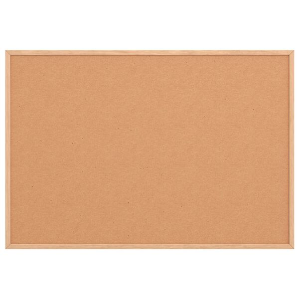 vidaXL Tablica korkowa z ramą z litego drewna sosnowego 80x55 cm
