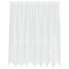 vidaXL Firanka Koronkowa z zasłonami Biały 160 x 200 cm Poliester