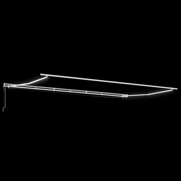 vidaXL Markiza zwijana Czerwony 600 &times; 300 cm Poliester i Metal