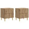 vidaXL Stolik nocny 2 pcs Dąb artisan 43 x 34,5 x 48 cm