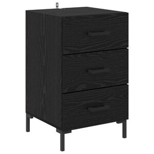 vidaXL Szafka Nocna Czarny Dąb 40 x 40 x 66 cm Drewno inżynieryjne