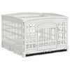 vidaXL Playpen dla Psa z 4 Panelami 177,5 x 154,5 x 112 cm