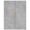 vidaXL Witrynka, szarość betonu 69,5x34x180 cm materiał drewnopochodny