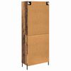 vidaXL Highboard 2 pcs Stare drewno Materiał drewnopochodny