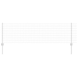 vidaXL Ogrodzenie Euro z słupkiem 10 x 0,6 m Stal ocynkowana srebrny
