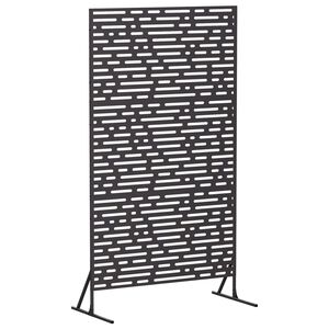 vidaXL Ekran prywatności 100 x 50 x 180 cm Stal Czarny
