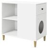 vidaXL Koty Dom Biały 72 x 42.5 x 70 cm Materiał drewnopochodny