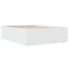 vidaXL Rama łóżka, biała, 120x190 cm, materiał drewnopochodny