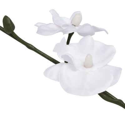 vidaXL Sztuczna orchidea z doniczką, 30 cm, kolor biały