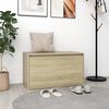 vidaXL Ławka do przedpokoju, 80x40x45 cm, dąb sonoma