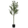 vidaXL Sztuczne drzewo oliwne 450 liści 120 cm zielone