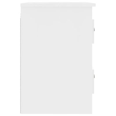 vidaXL Wisząca szafka nocna, biała, 41,5x36x53 cm