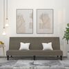 vidaXL Rozkładana sofa 2-osobowa, ciemnoszara, mikrofibra
